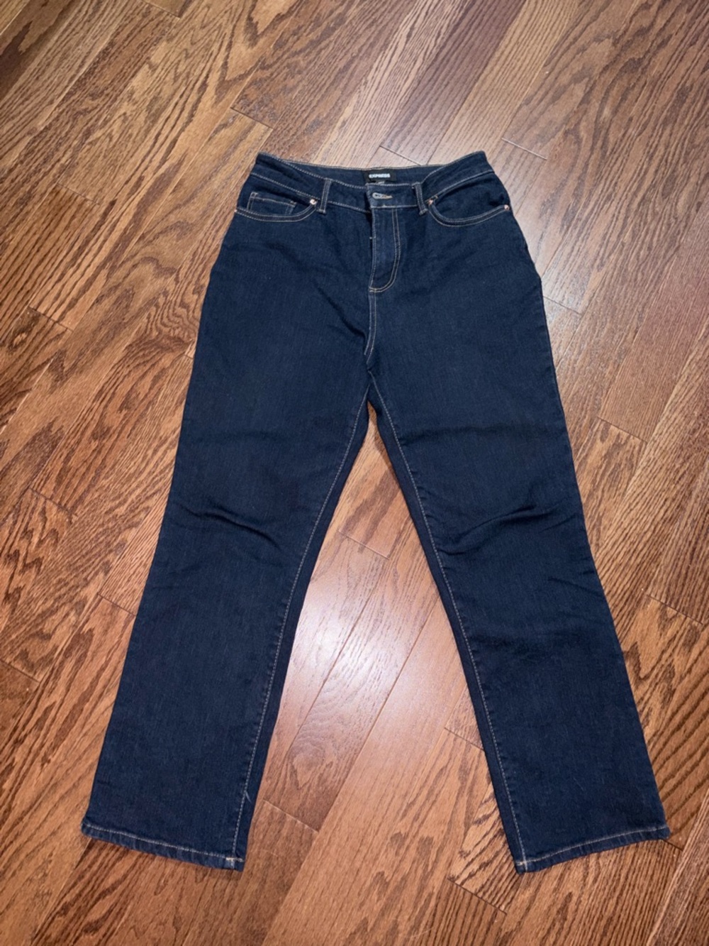 Express Dark Straight Leg Jeans Sz 2